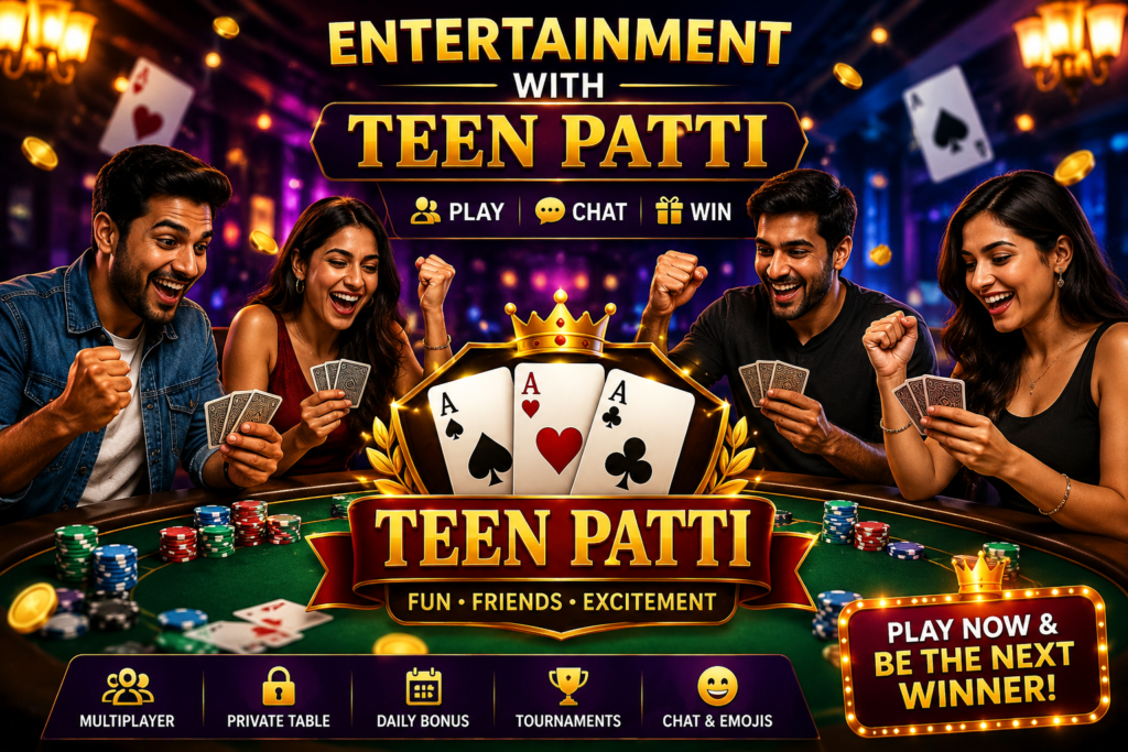 Entetainment with teen patti royal